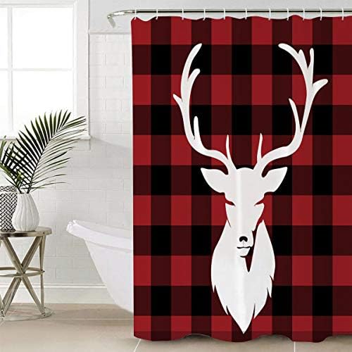 Waterproof 78-inch Shower Curtain with 12 Hooks