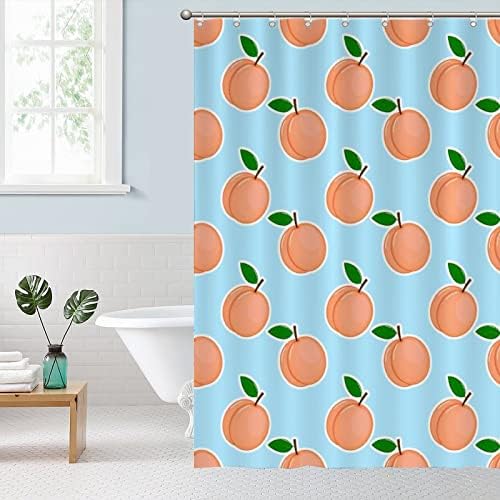 Cute Fruit Pattern Shower Curtain Liner 71x79