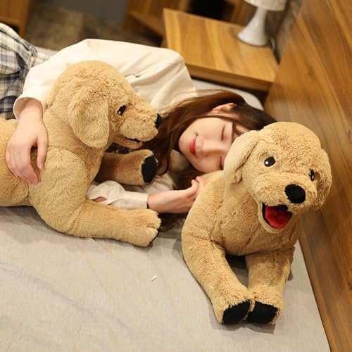 Stuffed Animal Dog 70cm Brown Plush Toy for Kids andloyd