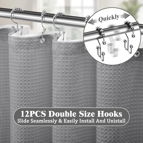 3-in-1 Shower Curtain Set for Bathroom