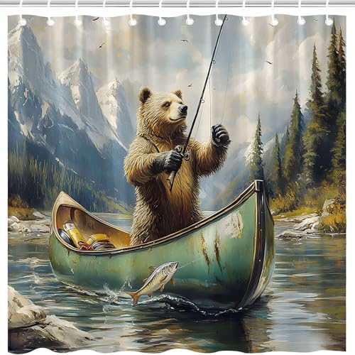 Rustic Bear 70x70 inch
