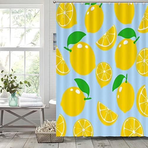 Lemon Fruit Bath Curves 71x91 Washable Washablelemicsrhs