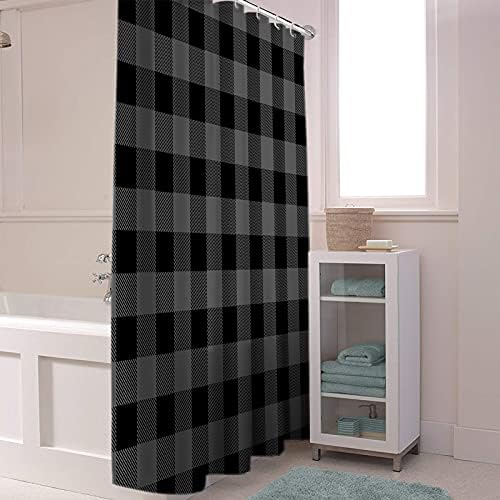 Luxury Buffalo Plaid Shower Curtain