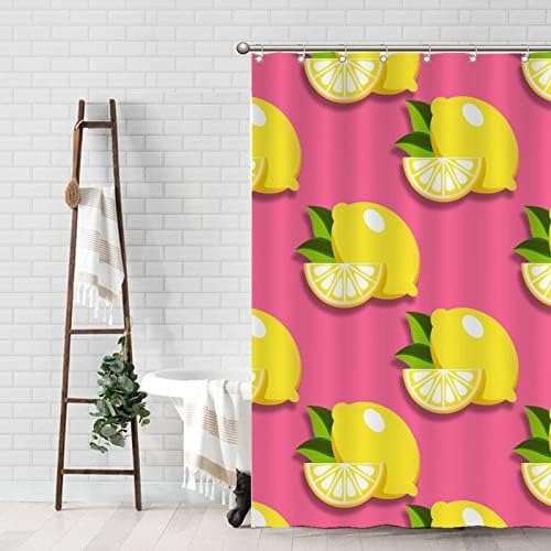 Charming Abstract shower curtain Modern Lemon Fruit Design