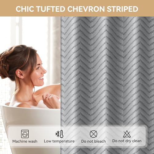 Aikku Small Stall Shower Curtain Set Eco-Friendly Durable for Home Travel