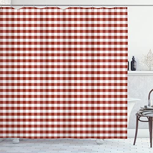 Bathrooms Get a Unique Touch with the Ambesonne Checkered Shower Curtain