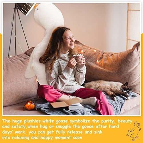Meooeck Giant Goose Plush Pillow