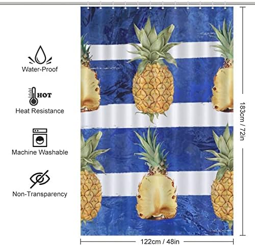 Fruitful Summer Bath curtain with 12 Hooks