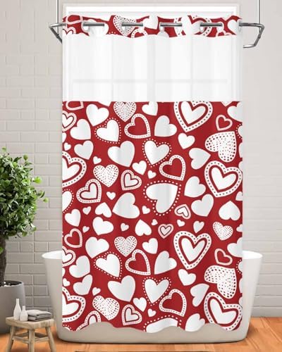 Love Valentines Shower Curtain Set