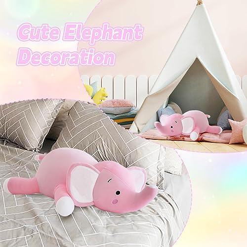 Weighted Elephant Plush Hugging Pillow for Kids