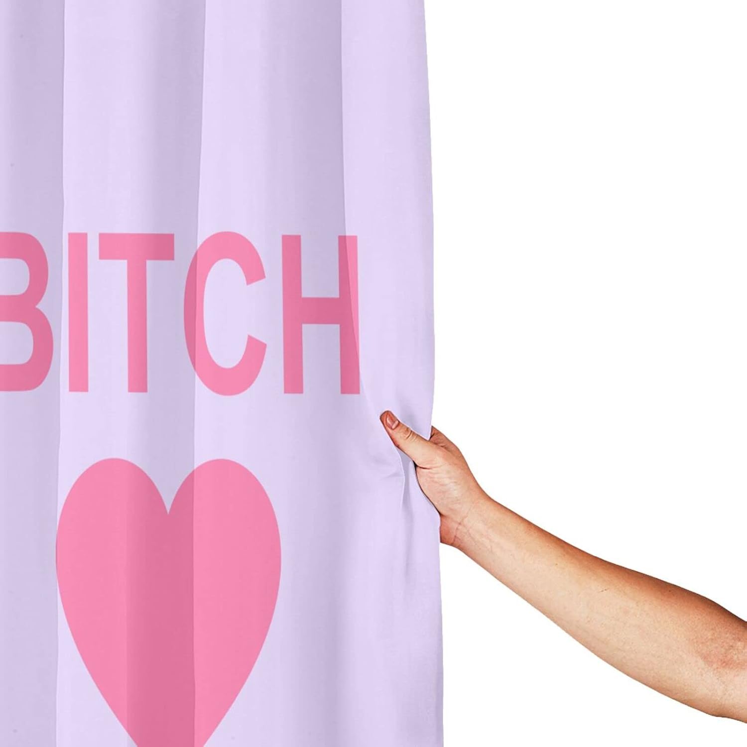 Bitch Heart 72x72 Inch Waterproof shower curtain