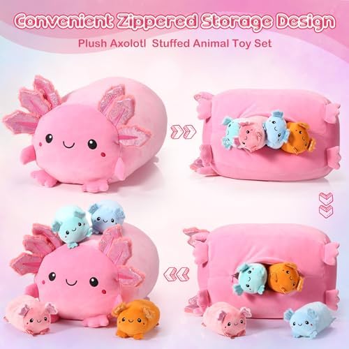 Stunning Kawaii Plush Animal Set with Interactive Design