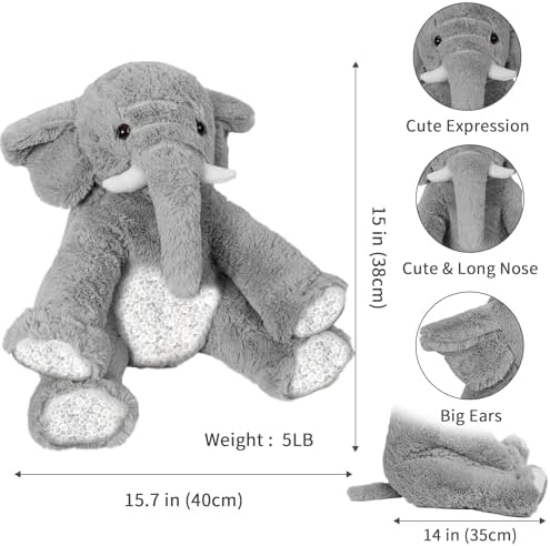 Weighted Elephant Plush