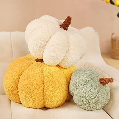 Halloween Fluffy Pumpkin Plush Pillow