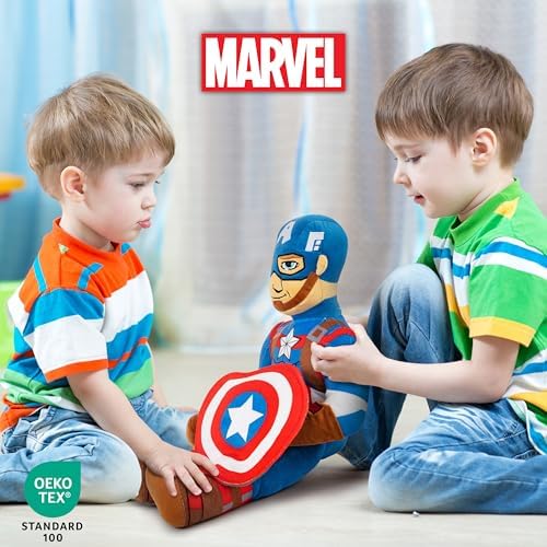 Jay Franco Marvel Super Hero Adventures Toddler Captain America Plush Pillow Buddy