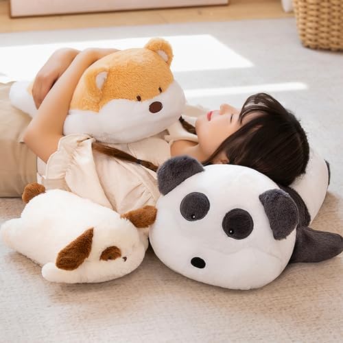 CASAGOOD11 Inch Long Sleeping Panda Hugging Pillow