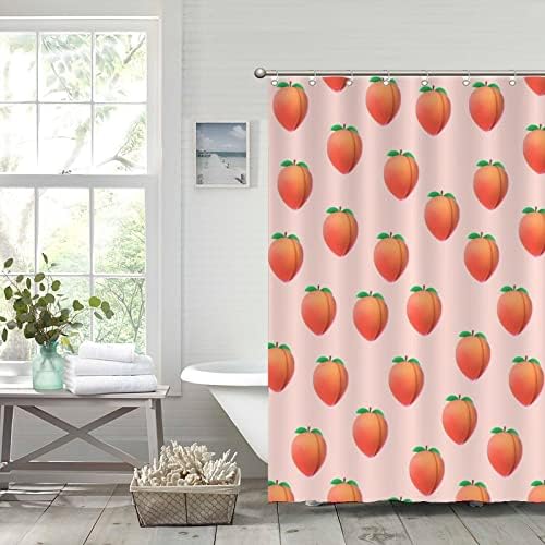 UTF4C Fruit Pattern Shower Curtain Liner