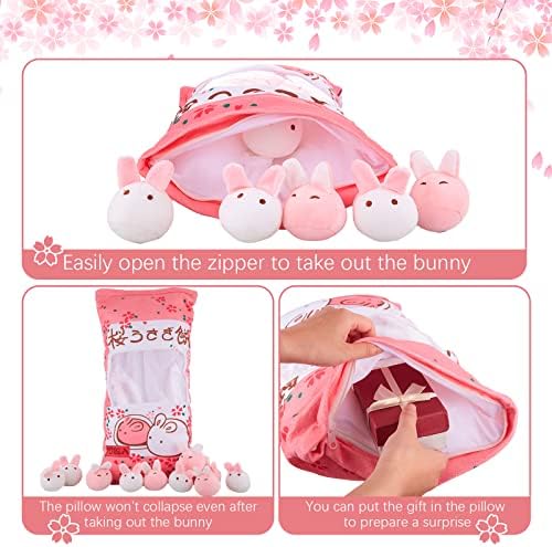 Juexica Cute Bunny Plush Pillow