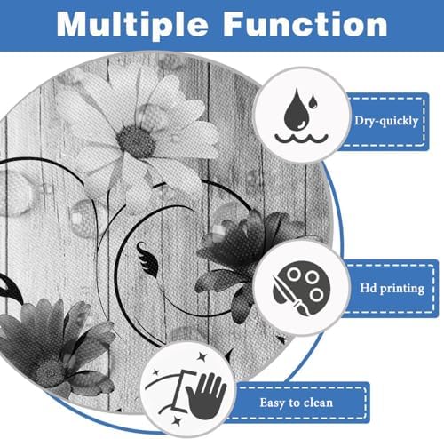 Stylish Floral Bath Curtain with Butterfly Leaves Design