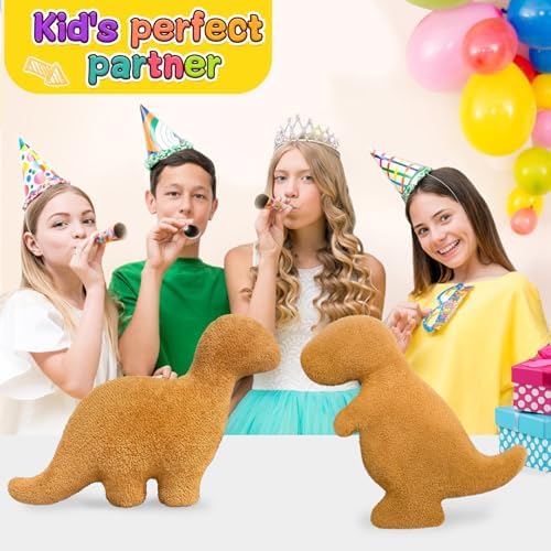 Dino Nugget Pillow Plush Funny Birthday Gift Set