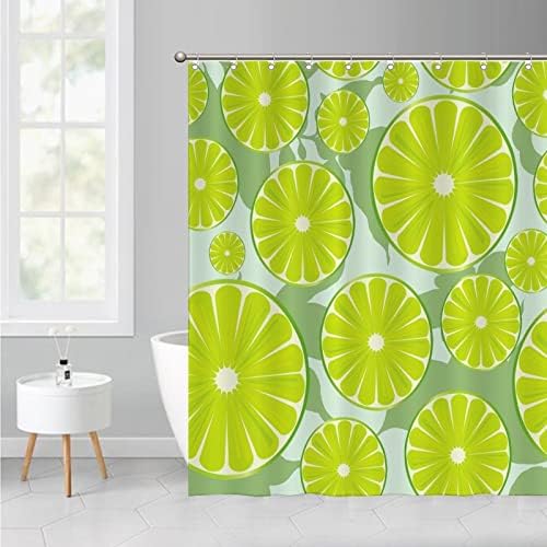 Luxury Lemon Fruit Shower Curtain Liner Set