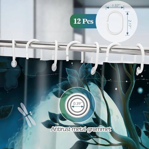 Aimego Funny Frog Shower Curtain Set