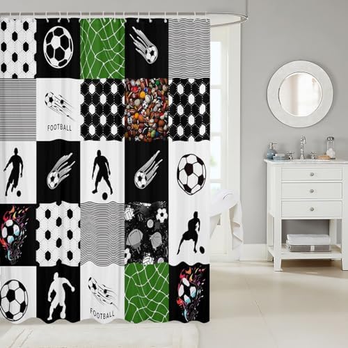 Waterproof Basketball Court Bartter Room 78 x 72 Shower Curtains