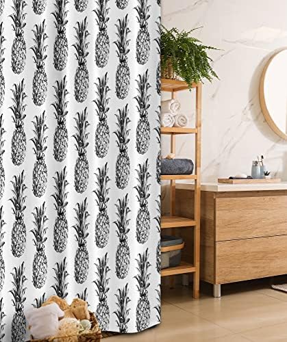 Vibrant Pineapple Shower Curtain for a Unique Bath Experience