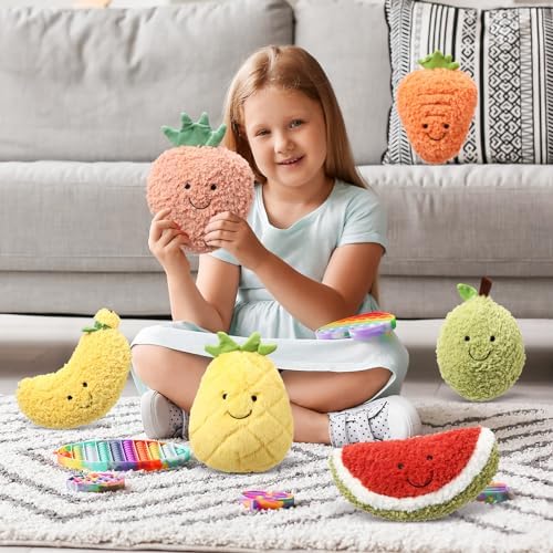 Fruit Plushies 8-Piece Set