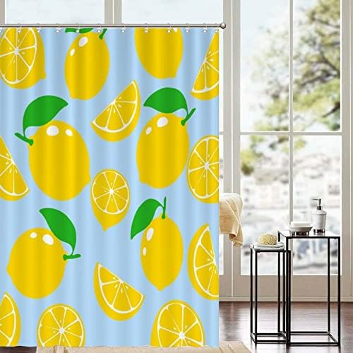 Lemon Fruit Bath Curves 71x91 Washable Washablelemicsrhs