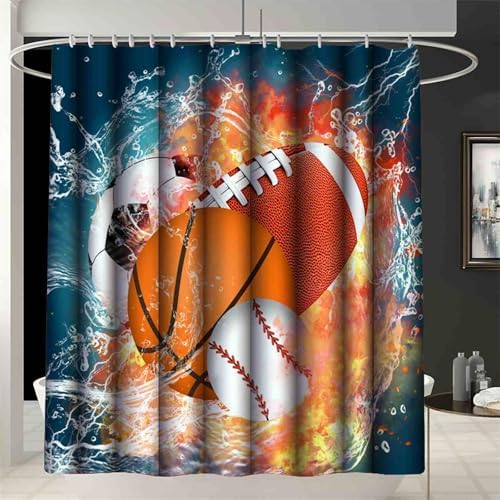 BasketballObservable Shower Curtain Set