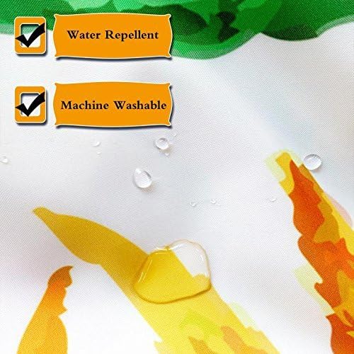NYMB Kids Baseball 69x70in shower curtain set with hooks