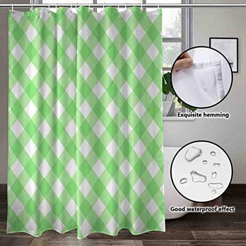 Stylish VISALUNA 72x72in Checkered Shower Curtain