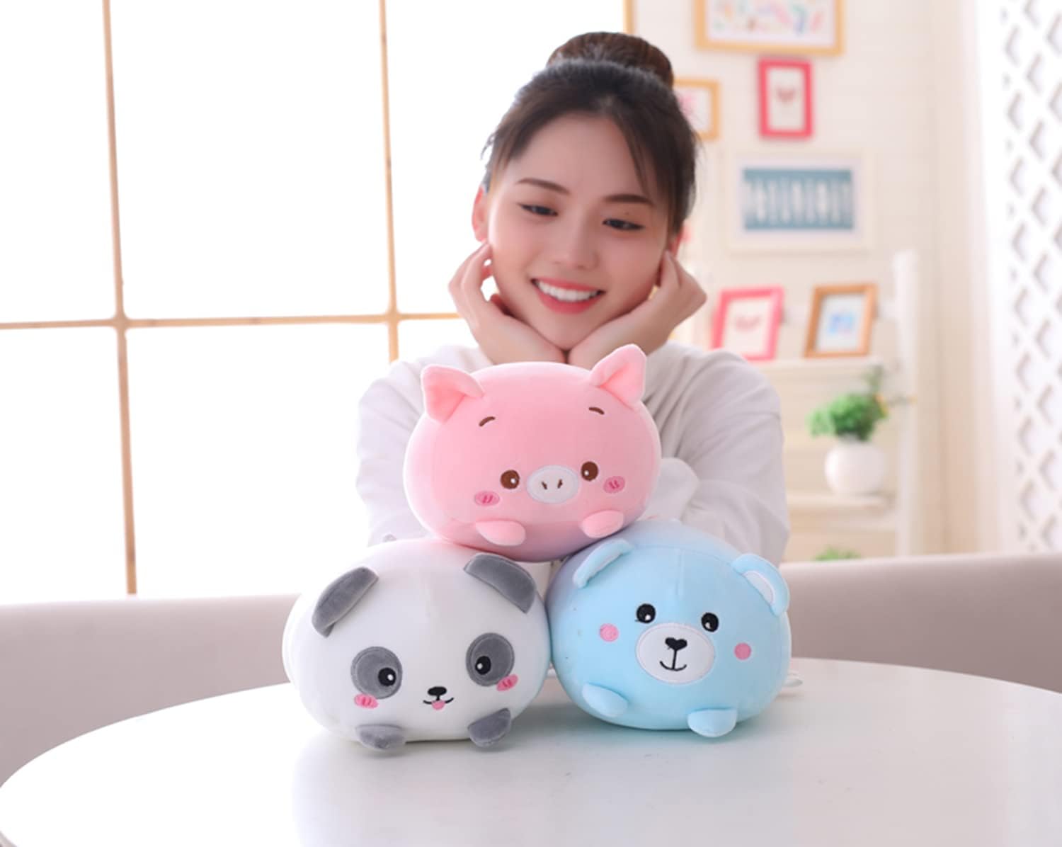 COSGOO Cute Plush Bear Pillow