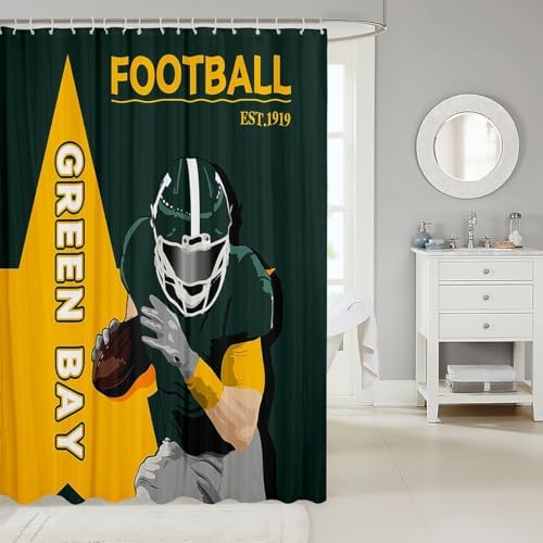 Feelyou Football Bath Set 72x72 for Kids Adults Durable Odor-Fighting