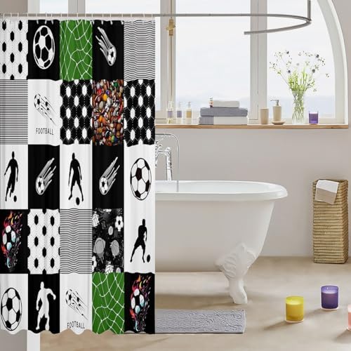 Waterproof Basketball Court Bartter Room 78 x 72 Shower Curtains