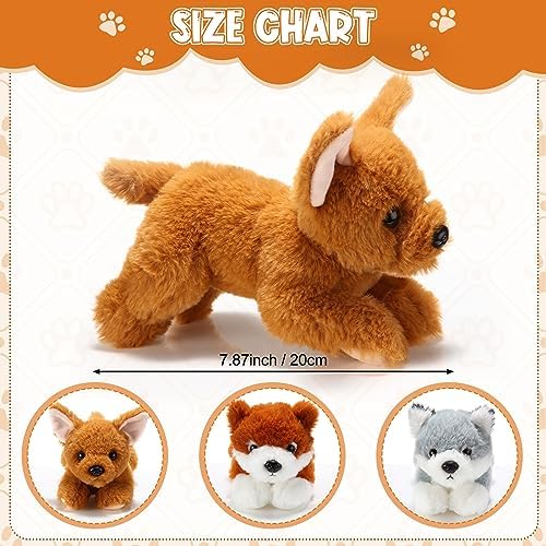 Skylety 3 Pcs Plush Dog Pillow Toy Set