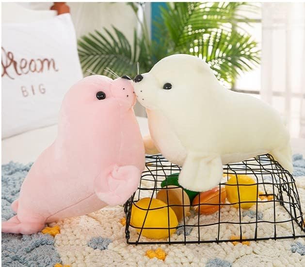 Seal Plush Toys Sea Dog Sea Lion Dolls 40cm White