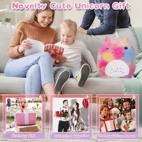 Stuffed Unicorn Pillow for Kids Soft Plush Toy