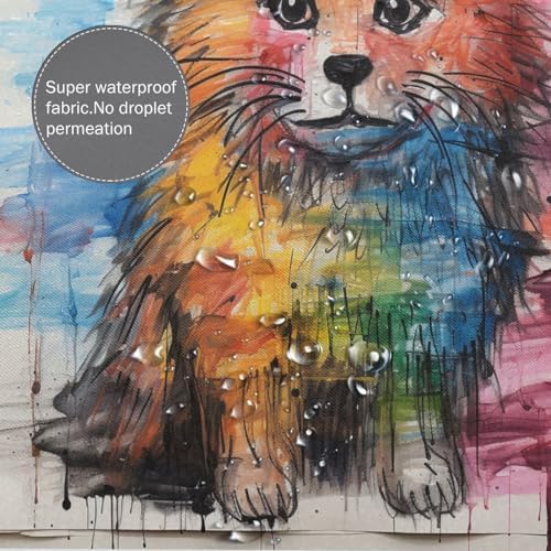 Cute Dog Shower Curtain Set