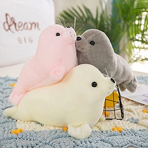 Seal Plush Toys Sea Dog Sea Lion Dolls 40cm White