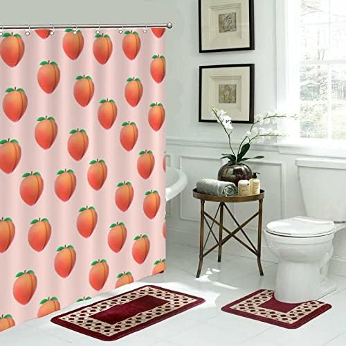 UTF4C Fruit Pattern Shower Curtain Liner