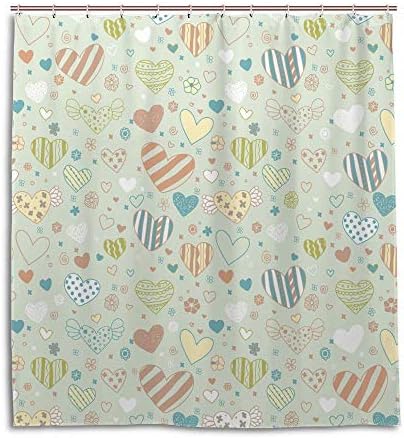 ZHIHUI Waterproof Shower Curtain Set 60x72 inch