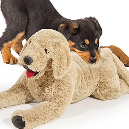 Big Golden Dog Geosar Stuffed Animal 85cm 335inch