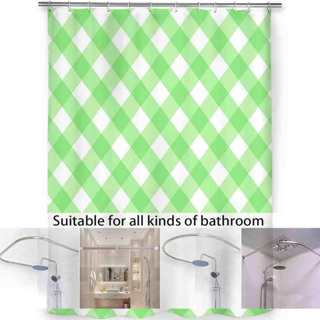 Stylish VISALUNA 72x72in Checkered Shower Curtain