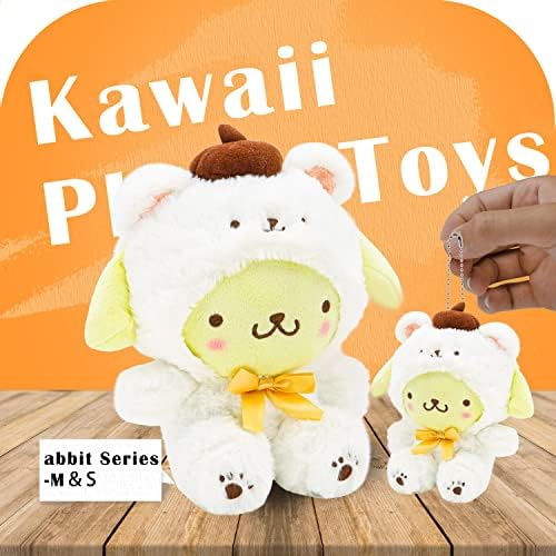 Cute Cross-Dressing White Bear Plush Doll Soft Stuffed Animal Toy