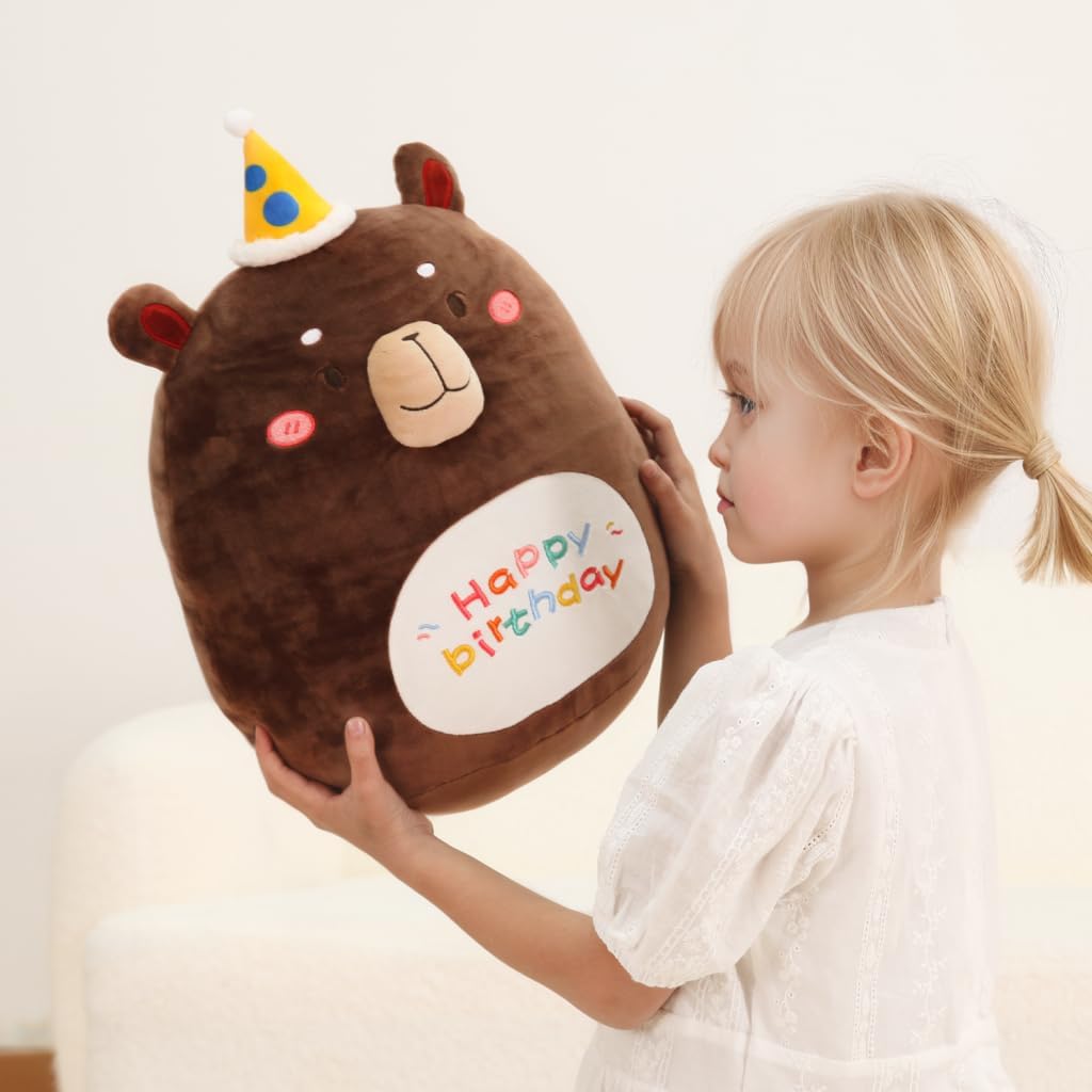 Cuddling Bear Plush Pillow