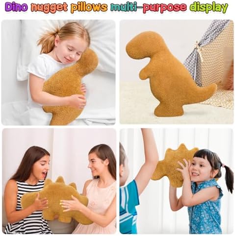 Dino Nugget Pillow Plush Funny Birthday Gift Set