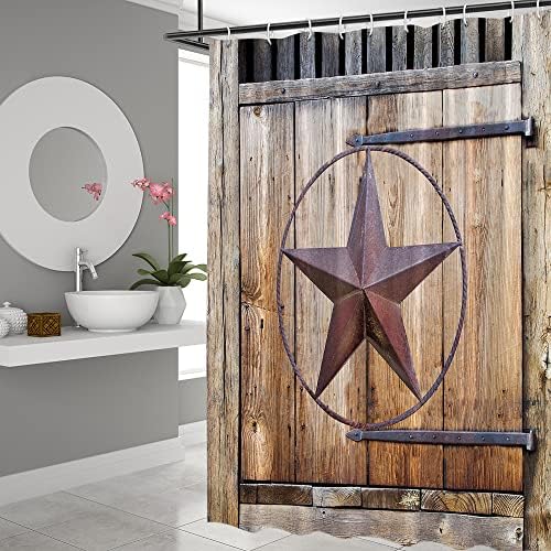 Antique Barn Shower Curtain Set with Hooks