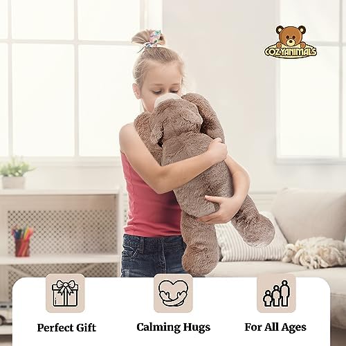 COZY Animal Bear - Microwaveable Plush Stuffed Toy for Adults Teens Kids